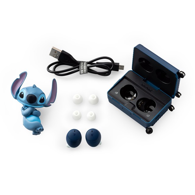 Infothink ワイヤレスイヤホン ノイズキャンセリング True Wireless Stereo Bluetooth Earbuds Earphone ディズニー Disney リロ スティッチ Lilo Stitch スーツケース Suitcase フィギュア Itws100 Stitch E Qualia イークオリア