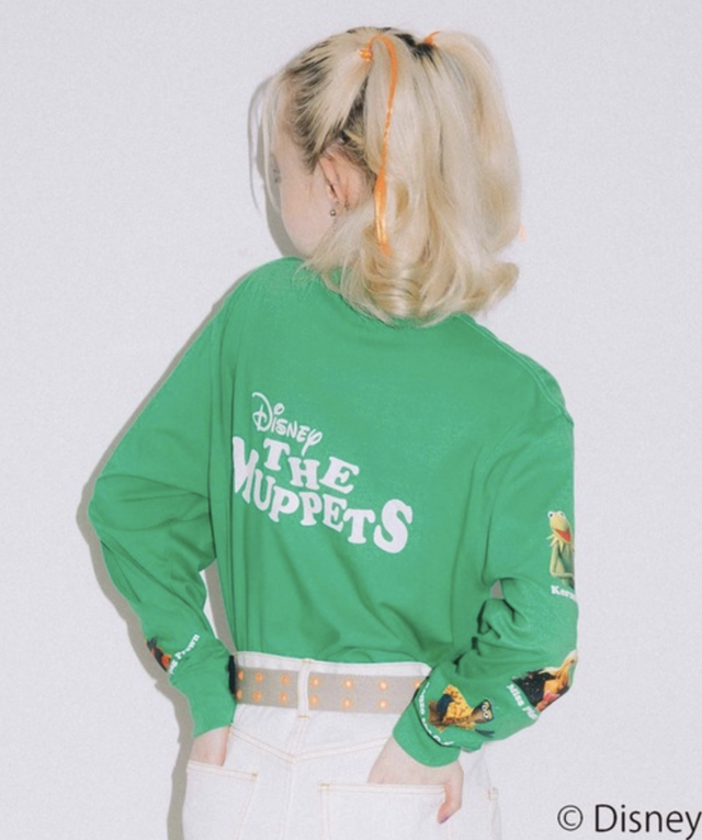 X Girl X Girl Disney The Muppets Printed Sleeve L S Tee ディズニーコラボ ザ マペッツ Xgirl Xg エックスガール Inception