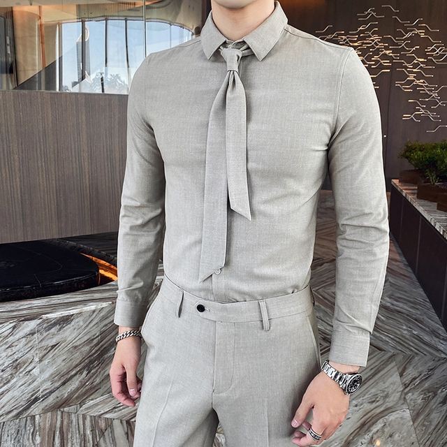 予約販売 メンズ スーツ 無地 シック ブラック ベージュ グリーン ピンク ジャケット シャツ パンツ セット セットアップ パーティ 二次会 同窓会 結婚式 韓国 トレンド M L Xl 2xl 3xl Favoriteselect