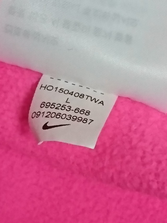 古着 ジュニア160 Nike ナイキ ガールズ パーカー プルオーバー サーマフィット あったか 防寒 裏起毛 ピンク 668 スポーツウェア シューズの古着屋 リサイクルスポーツ