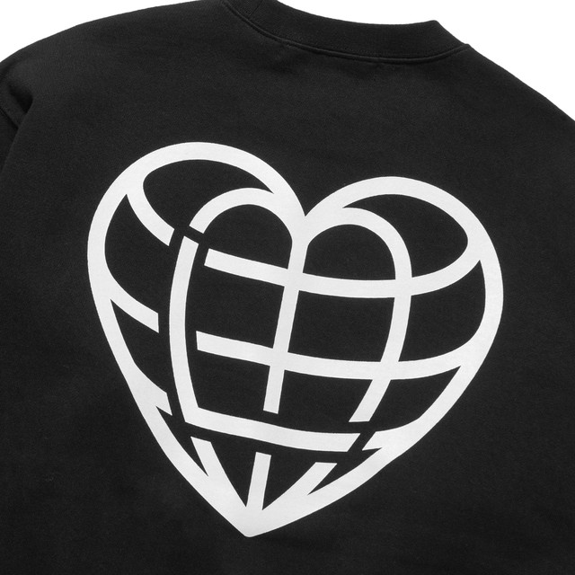 Lmc Heart Globe Sweatshirt Black 正規品 韓国 ブランド パーカー トレーナー Bonz 韓国ブランド 代行