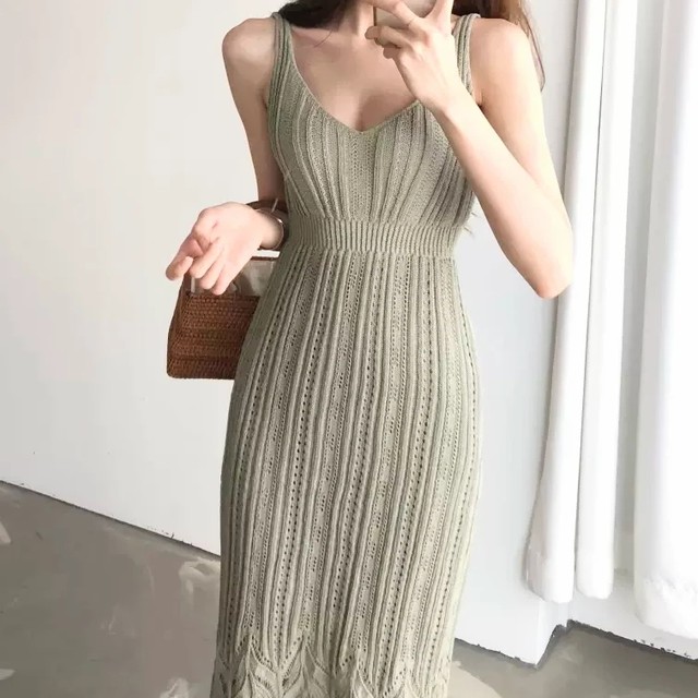 あざと可愛い ニットワンピ Urmine