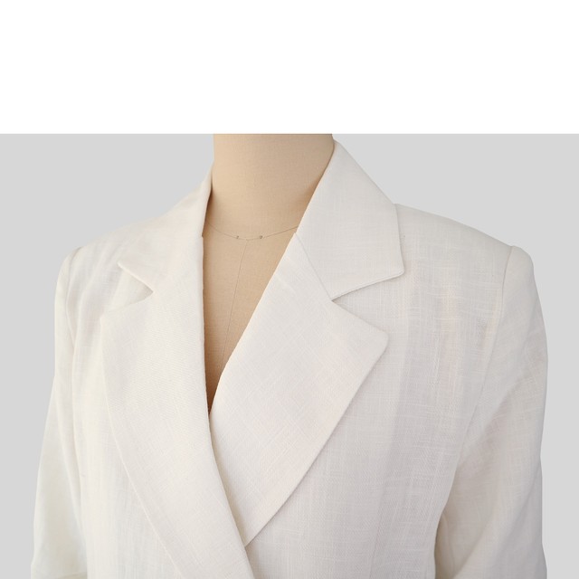 Urban 即納 リネン袖ロールアップジャケット アウター ホワイトジャケット リネン Fashion Is Art