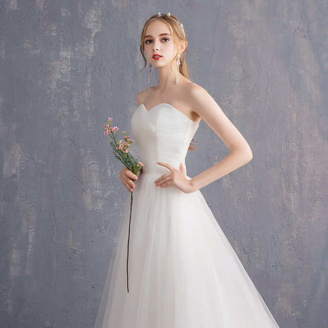 人気ブランドを ウエディングドレス ハートカット ロング シンプル Aライン キナル別注 Shzuni Com