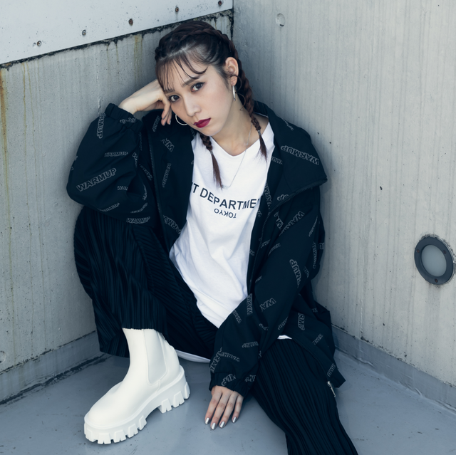 古川優香 着用 Logo Oversize Reflection Blouson Ld0114 Lit Department