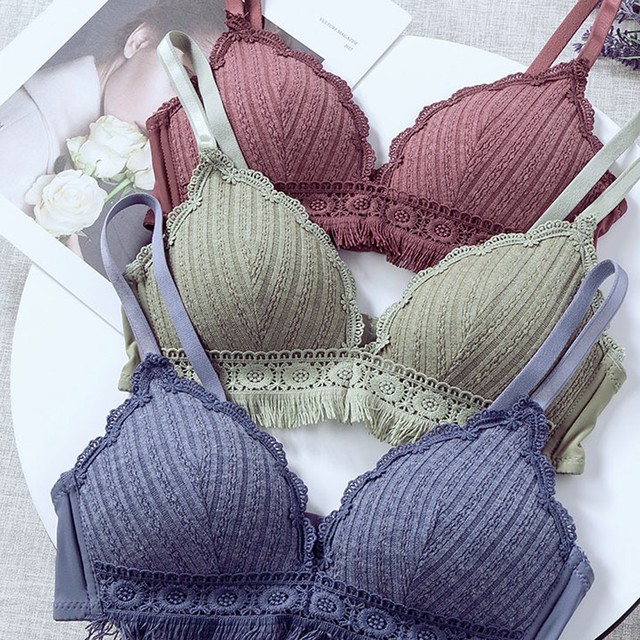 ランジェリーセット 大人 可愛い ブラジャー ショーツ ノンワイヤー 谷間 下着 黒 花柄 レース ブラ Infini Arc En Ciel