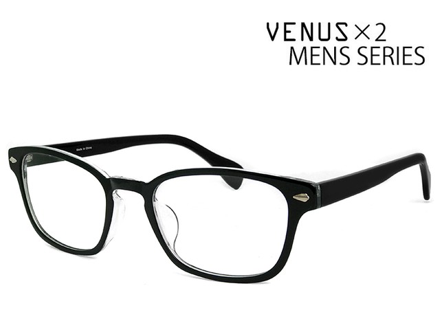 メガネ メンズ ウェリントン型 1286 1 おしゃれ 眼鏡 Venus 2 黒ぶち メガネ サングラス 帽子 の 通販 Sunglass Dog