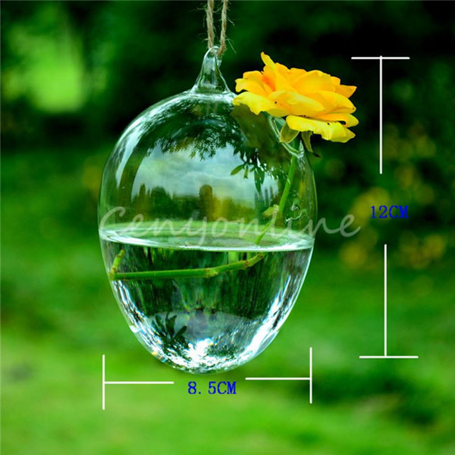 卸売価格透明ハンギンググラスハートベルスター植物花瓶水耕コンテナ結婚式の贈り物ホームデコレーション 7321tomo