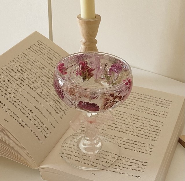 드라이플라워캔들홀더 Dry Flower Candle Folder ジェルキャンドルホルダー 물감 캔디 스토어୨୧ Mulgam Candy Store ୨୧ 韓国キャンドルインテリアショップ