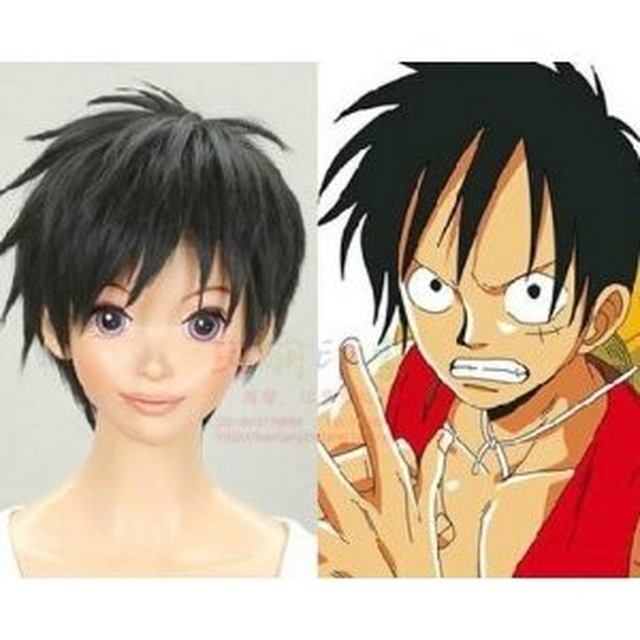 W1225 One Piece ワンピース モンキー D ルフィ風 コスチューム コスプレウイッグ ウイッグネット ルガーノショップ