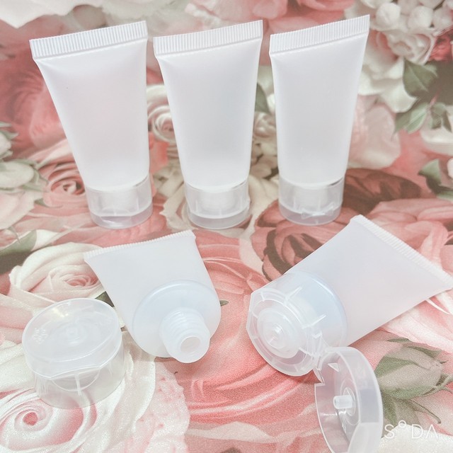 クリームチューブ 5本セット 容器 ハンドクリーム アロマクラフト 15ml Melias Flower