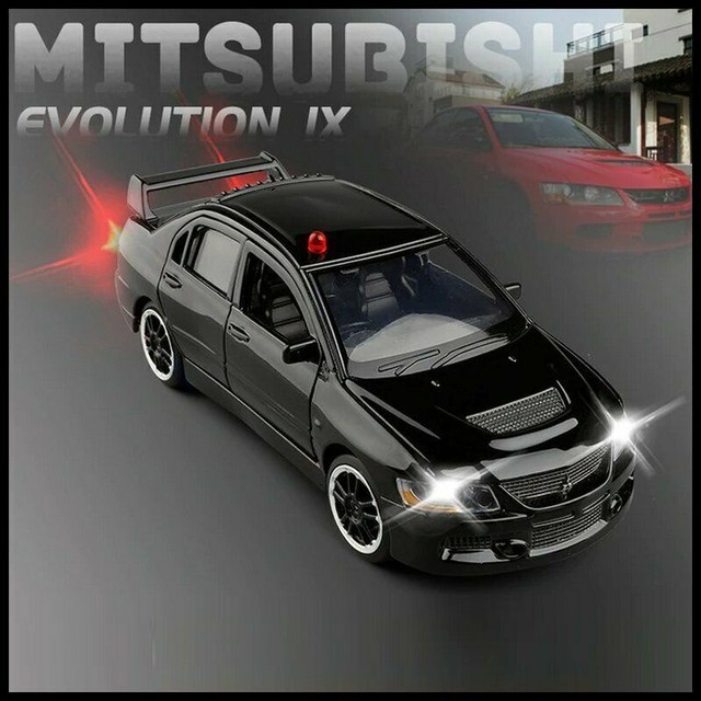 1 32 三菱 ランサーエボリューションix 9 ランエボ スポーツカー 黒 ブラック 覆面パトカー ポリス ミニカー ダイキャストカー モデルカー Hachinohe Base 1518