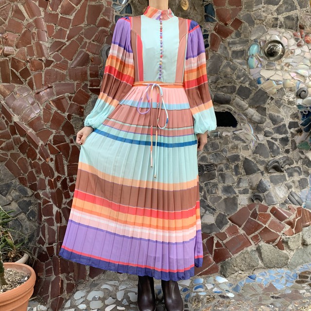 Sale カラフルワンピース K08 Mocha 下北沢
