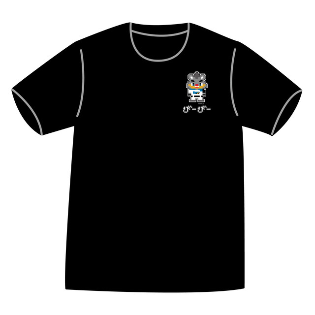 ドットファイターズ 「 びーびー 」 Tシャツ ブラック