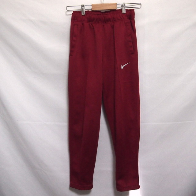古着 メンズ上m 下s Nike ナイキ トラックスーツ ジャージ上下セット ハーフジップ ジャケット フード ロングパンツ スポーツ ジム レッド スポーツウェア シューズの古着屋 リサイクルスポーツ