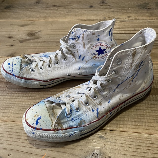Converse コンバース ヴィンテージ ペンキ加工 リメイク 28 5cm 古着 リゾメ メンズ レディース 古着 ヴィンテージ リメイク スタイリスト