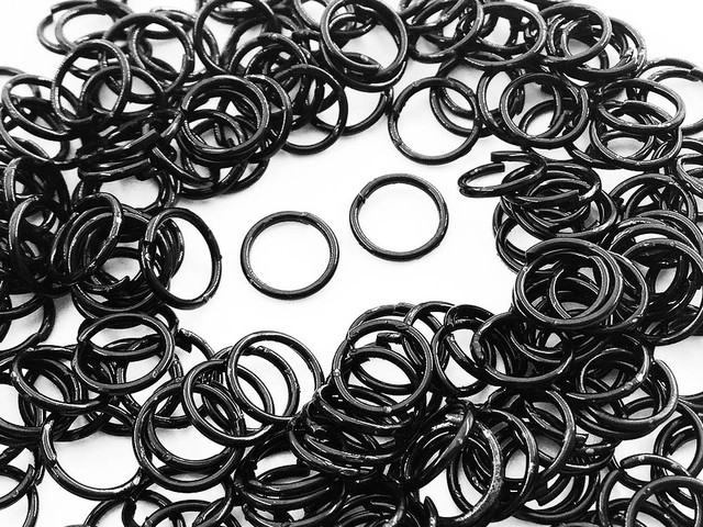 送料無料 丸カン ブラック 6mm 0個 マルカン 黒 アクセサリー ピアス イヤリング パーツ Ap09 Soncunx