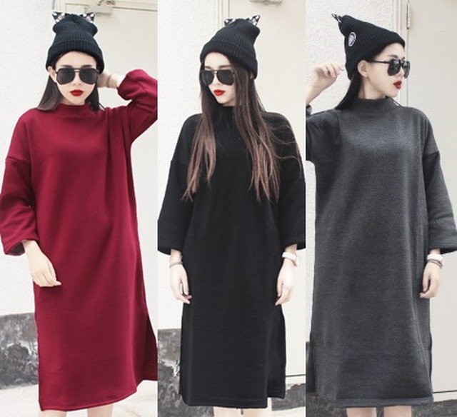 スウェットワンピース ゆったり 裏起毛 あったか 防寒 シンプル ルームウエア デイリーコーデ ママコーデ 秋服冬服kera1748 Ty Myfa Wm マイフェイワーママ