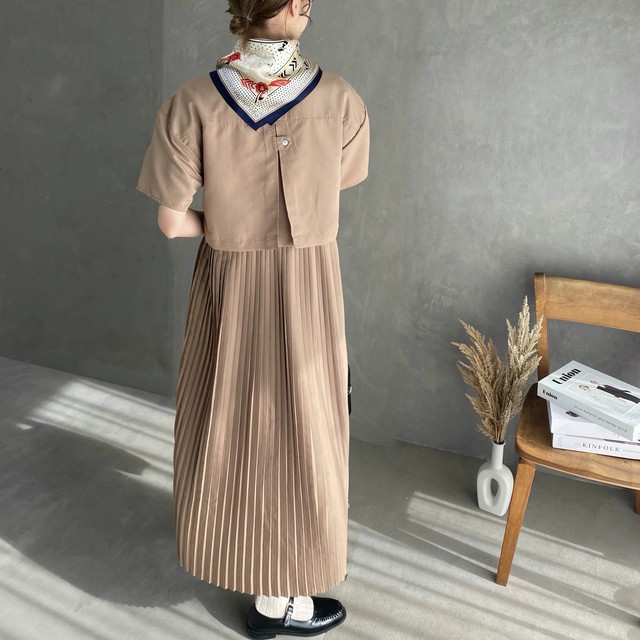 short sleeve trench one-piece