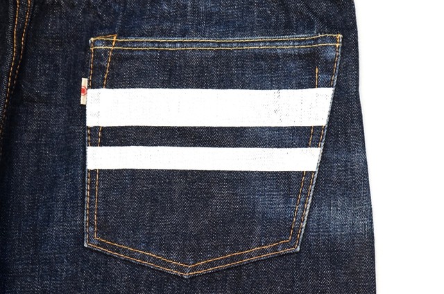 124 桃太郎ジーンズ 出陣 Momotaro Jeans ボタンフライ ジーパン デニムパンツ 古着 メンズ 日本製 岡山 Japan Denim Made In Okayama 藍布屋 Antique John アンティーク ジョン