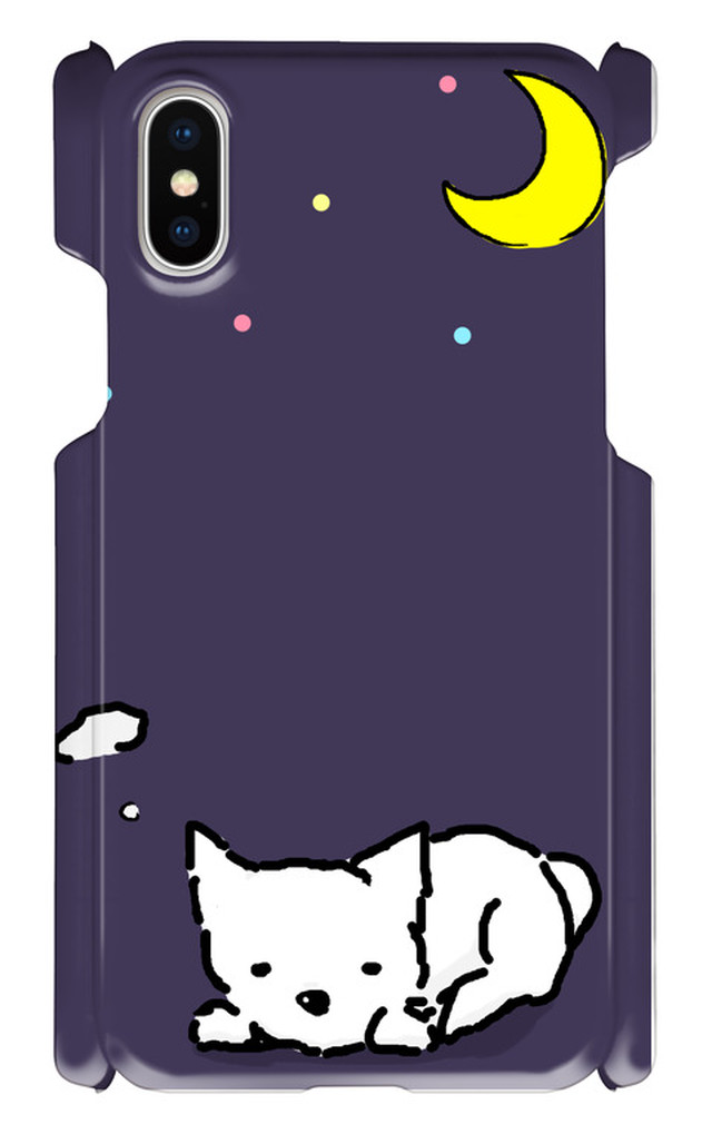 Iphone X スマホケース 犬 Bassloid