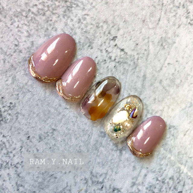 インクネイル ニュアンス パープル ミラーネイル No 67 Ram Y Nail