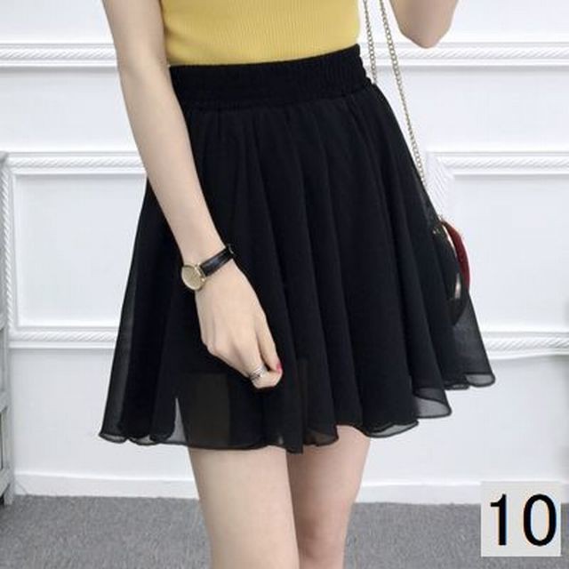 スカート レディースファッション シフォン 花柄 プリント シック 学生 女性 夏 大きいサイズ 体型カバー 可愛い おしゃれ ひざ丈 Mep1101