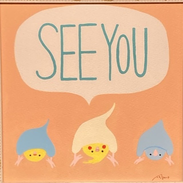【オグチヨーコ】原画「SEE YOU !」