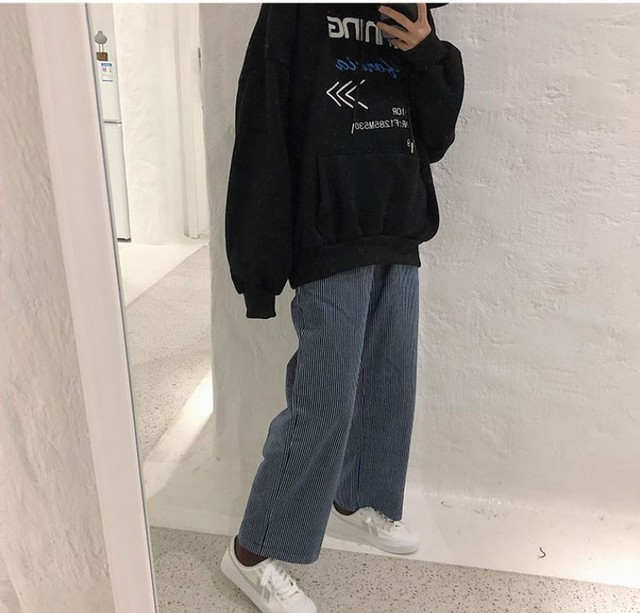 流行り 韓国ファッション 厚手 ファッション フード付き 長袖 刺繍 パーカー トップス 75shops