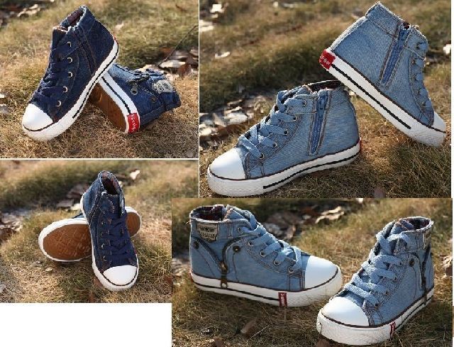 デニムハイカットスニーカー キッズ Sgi2170 Humming K