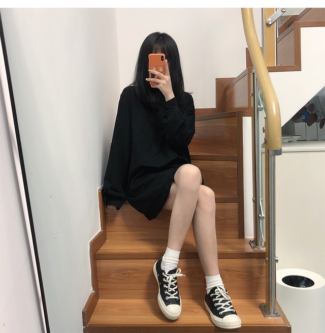 レディース ワンピース 春 秋 冬 シャツ ワンピース ロングtシャツ 長袖 ショート丈 ベルト ラウンドネック ワンピース シンプル カジュアル おしゃれ ガーリー 大人可愛い お出かけ デート 通学 キャンパス 通勤 オフィス 学生 旅行 女子会 普段着 グレー ホワイト