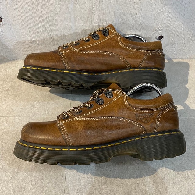 かわいいシルエット Dr Martens ドクターマーチン レザーシューズ 茶 Uk8 Slut Albatross Vintage