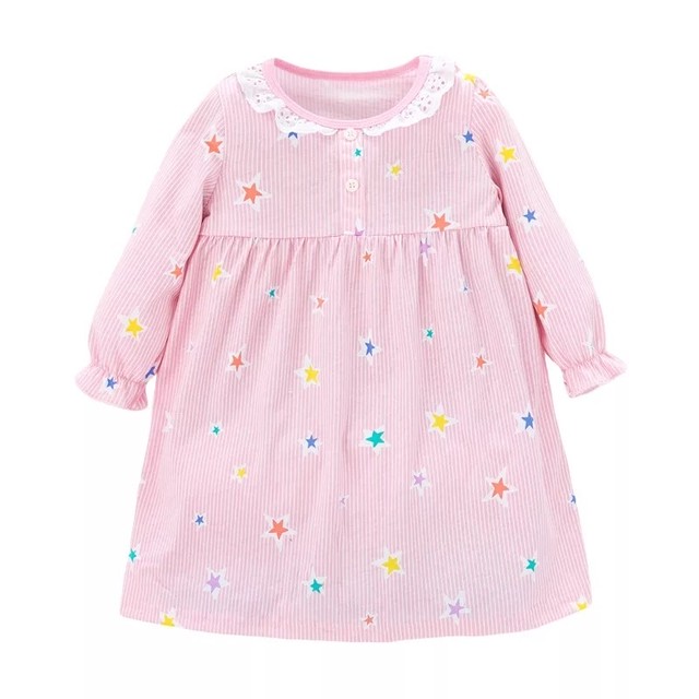 129 Little Mavenストライプ星柄ワンピース Amada