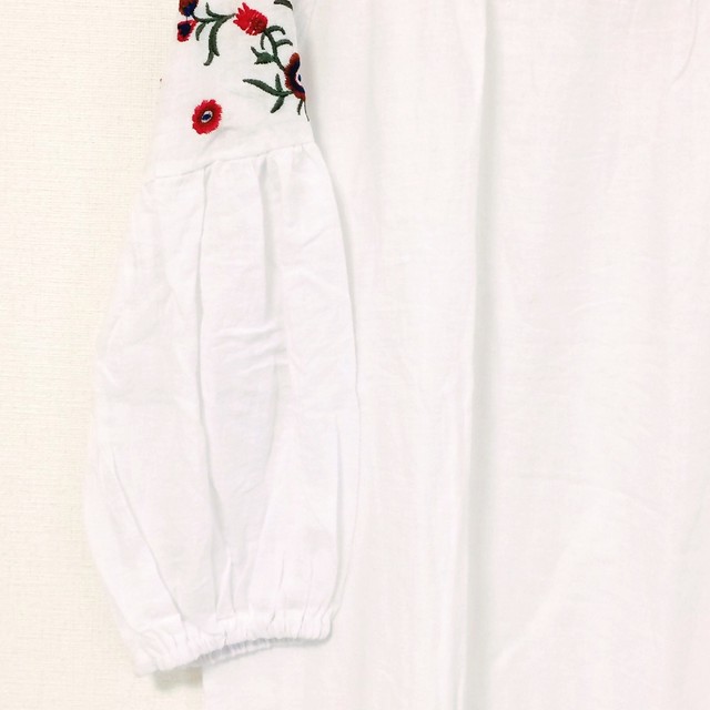 刺繍チュニックワンピース チュニック チュニックワンピース サラサラコットンに流行りの刺繍デザインで可愛い Milkyjiji