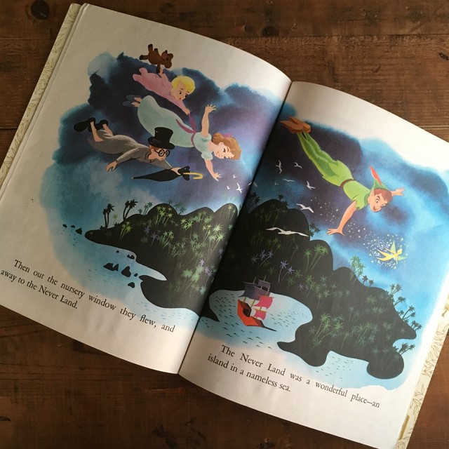 ヴィンテージ 洋書 絵本 Peter Pan And Wendy ピーターパン ディズニー 英語 E Vintage ヴィンテージ 洋書 雑貨のお店
