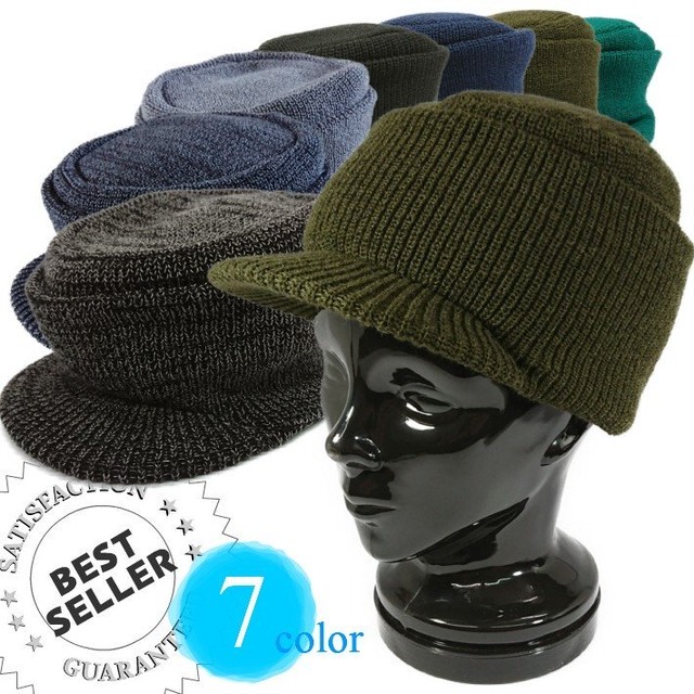 大特価 日本製つば付きオスロキャップ ニット帽 帽子 メンズ 耳あて付 レディース つば付きニット帽 耳あて帽子 防寒 冬 メンズ帽子専門店