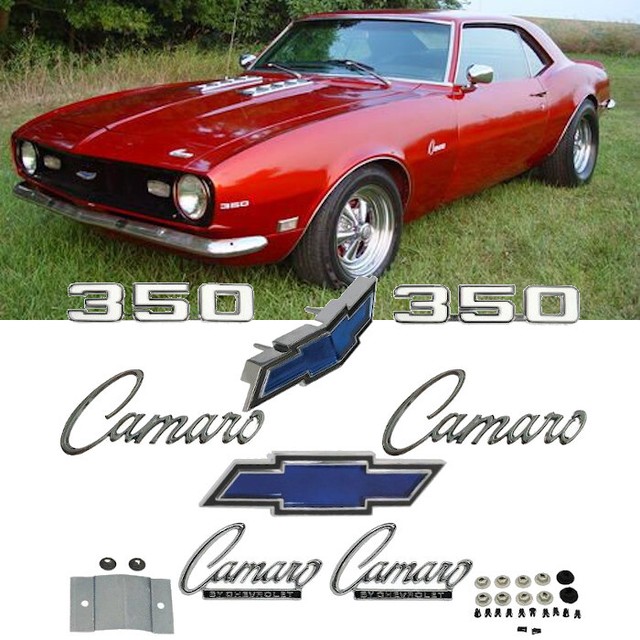 在庫要確認 セット バッジ エンブレム Camaro 350 1969 Chevrolet Camaro シボレー カマロ 車バイクのパーツ店