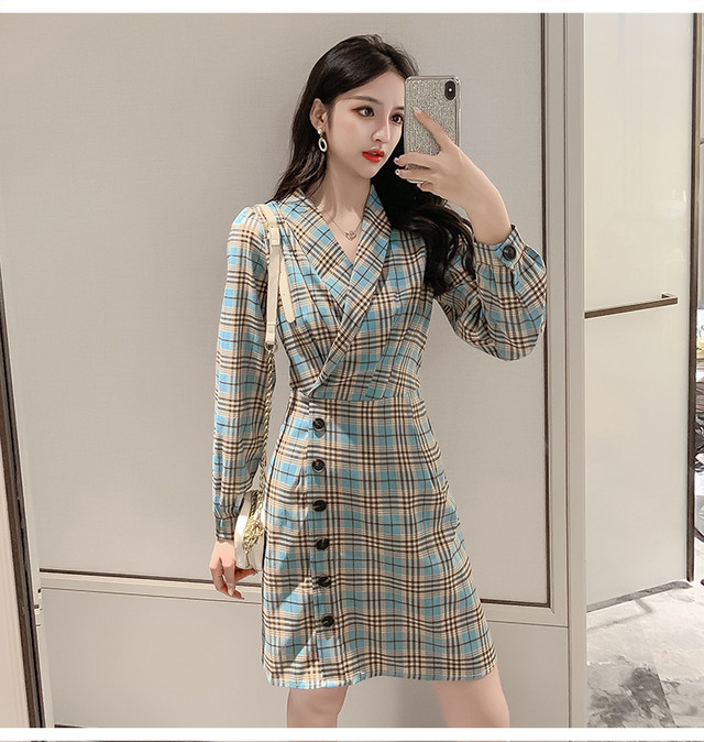 チェック柄ワンピース チェック柄 チェック ワンピース タイトワンピ タイトワンピース 長袖 タイト カジュアル フォーマル 入園式 入学式 セレモニー 韓国 オルチャン 韓国ファッション 新作 春夏 春 夏 Ut 0669 Musubi Me 韓国 オルチャン レディースファッションのお店