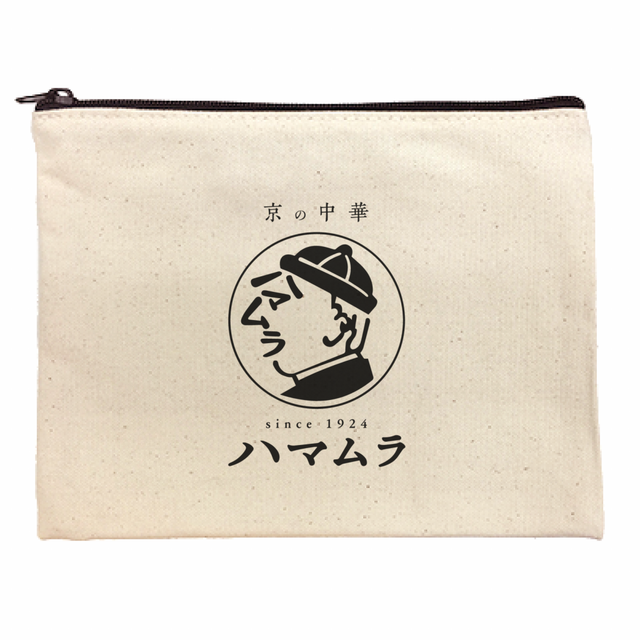 キャンバスフラットポーチ(M)