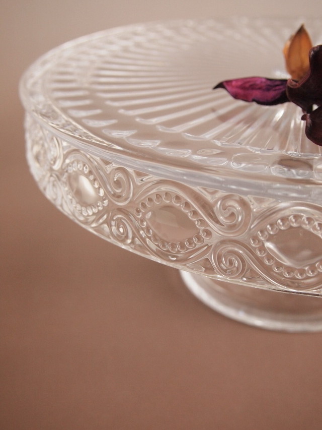 インテリア雑貨 ダルトン ガラスコンポート S ケーキスタンド アンティーク調 雑貨屋カンフィ