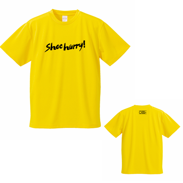 【限定】SHOEHURRY! DRY T-SHIRTS|ドライTシャツ(イエロー/ブラック)