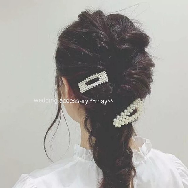 ヘアピン パール アクセサリー 2個セット Hp1 結婚式 およばれ ヘアアクセサリー Wedding Accessory May ウエディング アクセサリー ブライダル ジュエリー