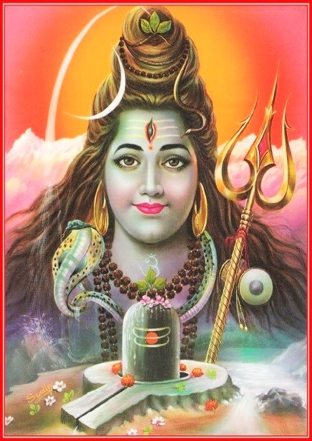 インドの神様 シヴァ神 お守りカード 004 ラミネート加工済 India God Siva Small Card Charm インド風水アイテムのｐｒａｎａ