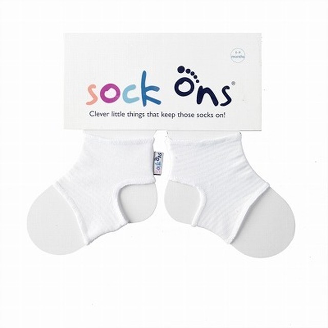 Sock Ons ソックオンス ホワイト 赤ちゃん 靴下 ベビーグッズ 脱げない 出産祝い Lynx リンクス ベビー用品 子供服 赤ちゃん通販