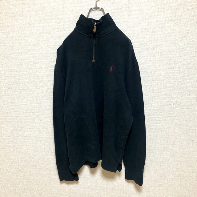 送料無料 ラルフローレン Ralph Lauren Polo By Ralph Lauren ハーフジップスウェットシャツ トレーナー メンズl Ichirovintage