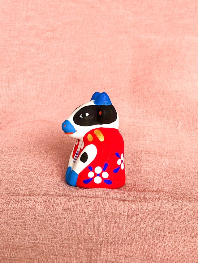 こらんしょ人形 牛 会津中湯川人形 土人形 おみやげ処 本家美濃屋 大内宿