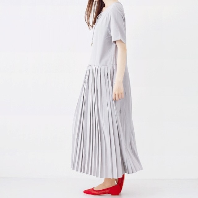 Merlot Plus スキッパープリーツワンピース 2 Colors Md Store