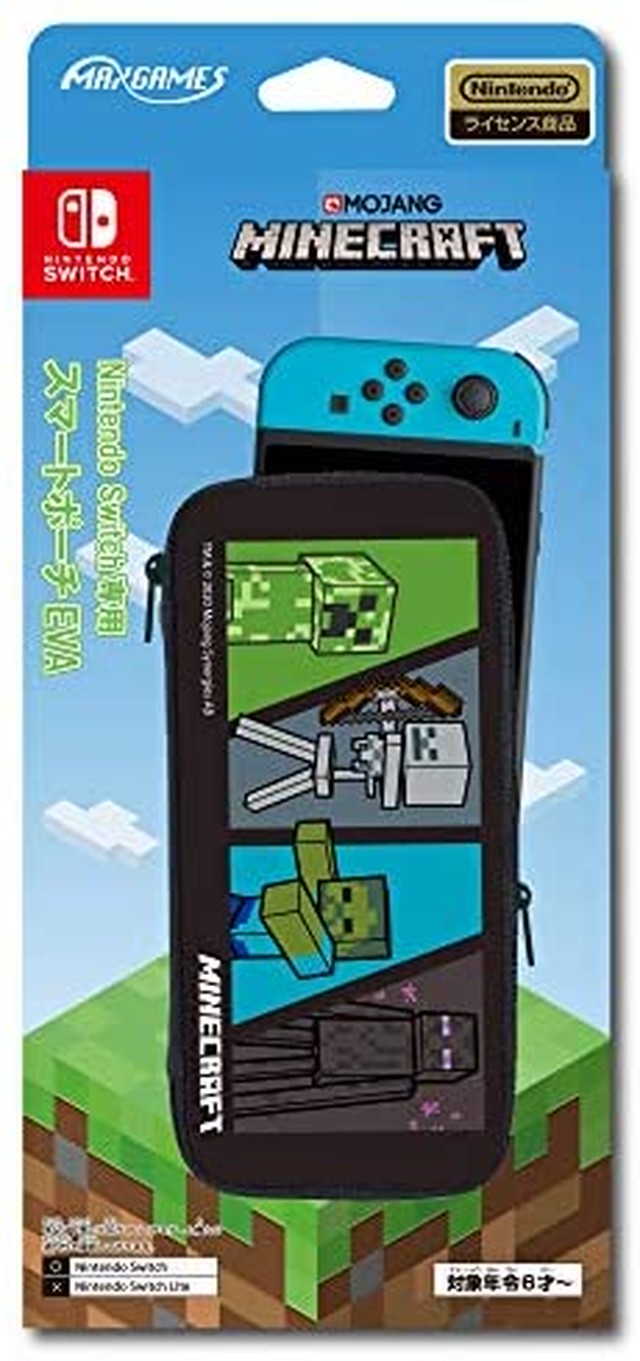 Jpcs 任天堂ライセンス商品 Nintendo Switch専用スマートポーチeva マインクラフト 4キャラクター Japan Classic Store