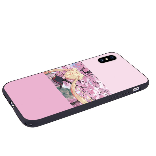 Iphoneケース 美少女戦士セーラームーン 月野うさぎ と桜 アイフォンカバー Yukicase