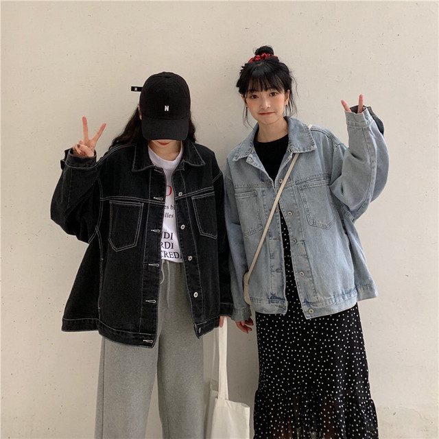 春の定番 デニムジャケット Gジャン レディース メンズライク カジュアル シンプル 春秋 アウター 羽織り デイリー 通勤 お出かけ オルチャン 10代 代 30代 40代 Ptnym2955 Shop Suba